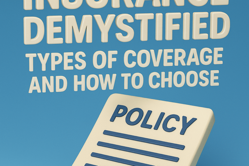 Auto Insurance Demystified: Types of Coverage and How to Choose