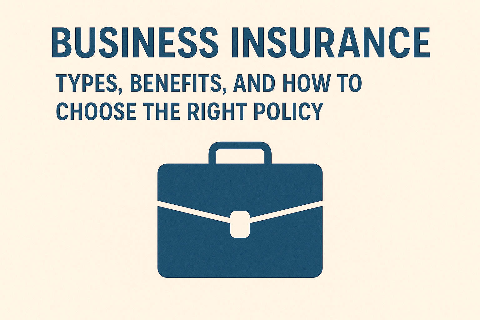 Business Insurance: Types, Benefits, and How to Choose the Right Policy
